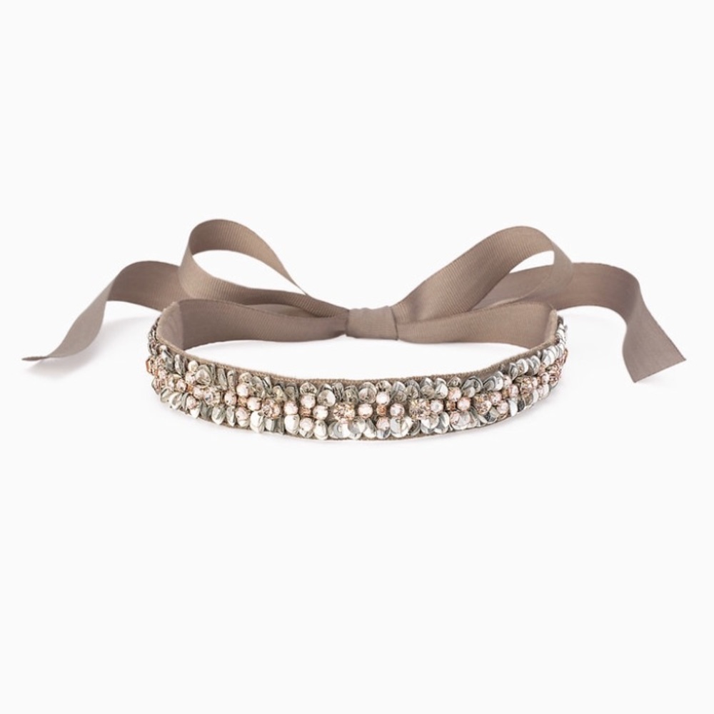 Stella & Dot Embroidered Necklace